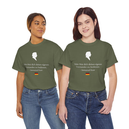 Unisex T-Shirt mit Zitat - Immanuel Kant - Mut zum Verstand