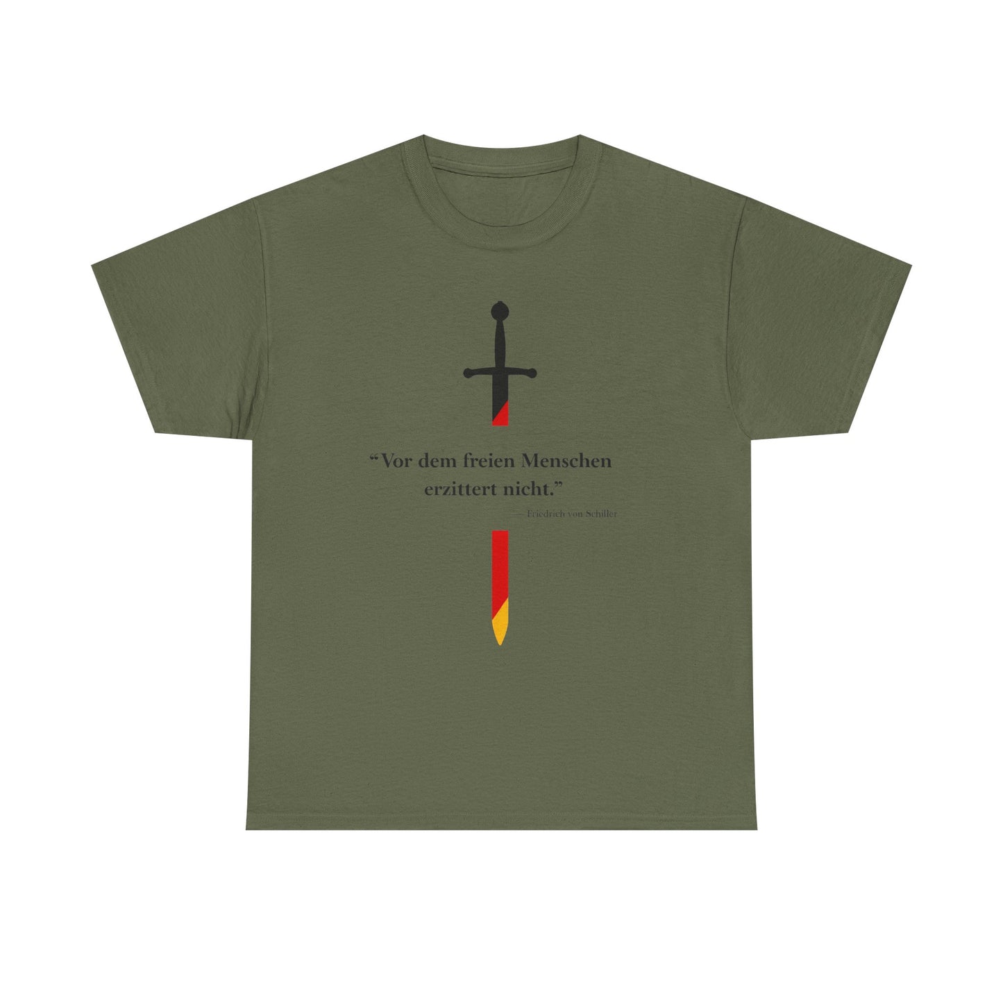 Unisex T-Shirt mit Zitat - Schiller - Erzittert nicht