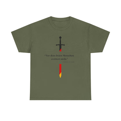 Unisex T-Shirt mit Zitat - Schiller - Erzittert nicht