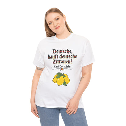 Unisex T-shirt with quote - Kurt Tucholsky - German Lemons