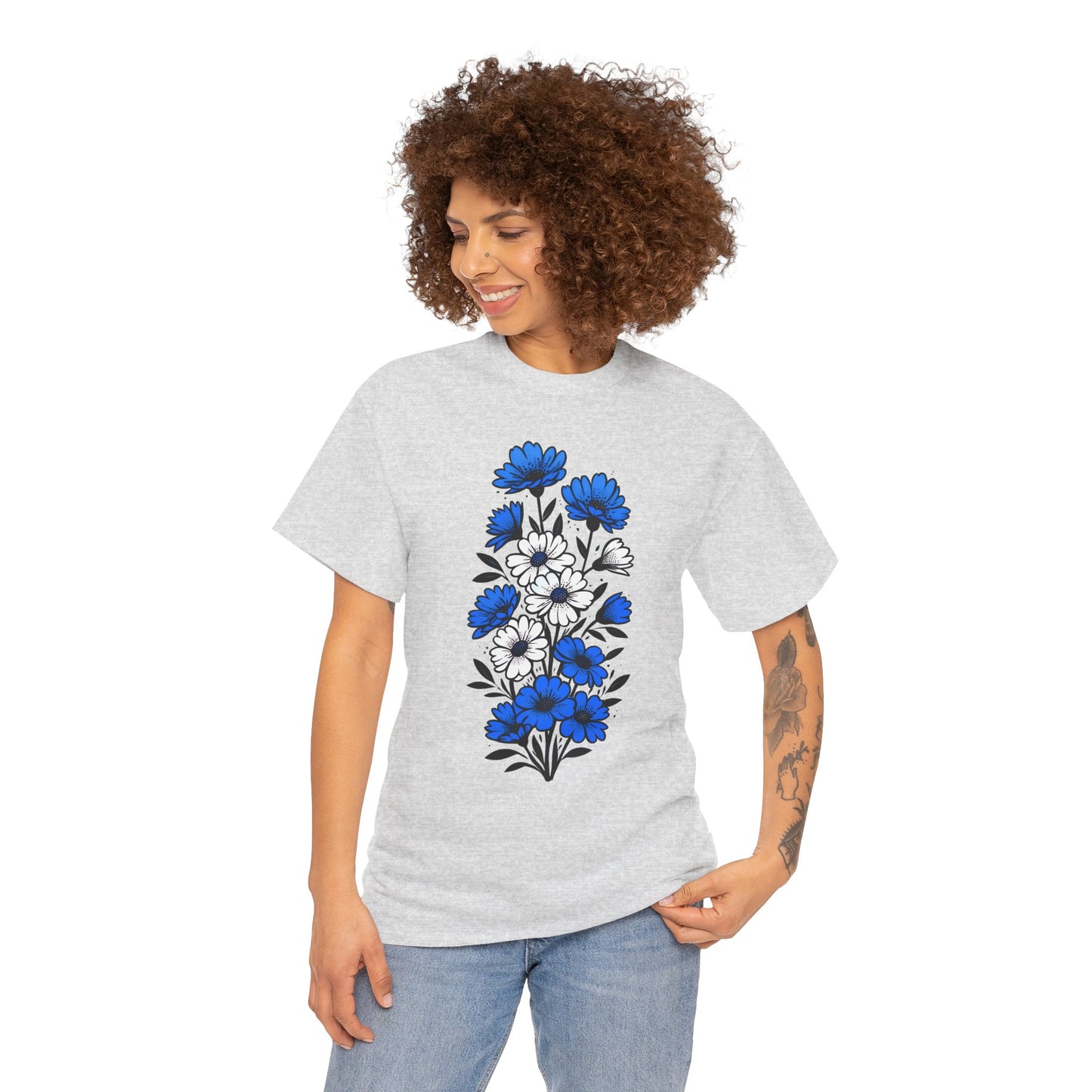Unisex T-shirt with flowers - Greece