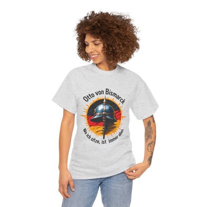 Unisex T-Shirt mit Pickelhaube und Zitat - Bismarck
