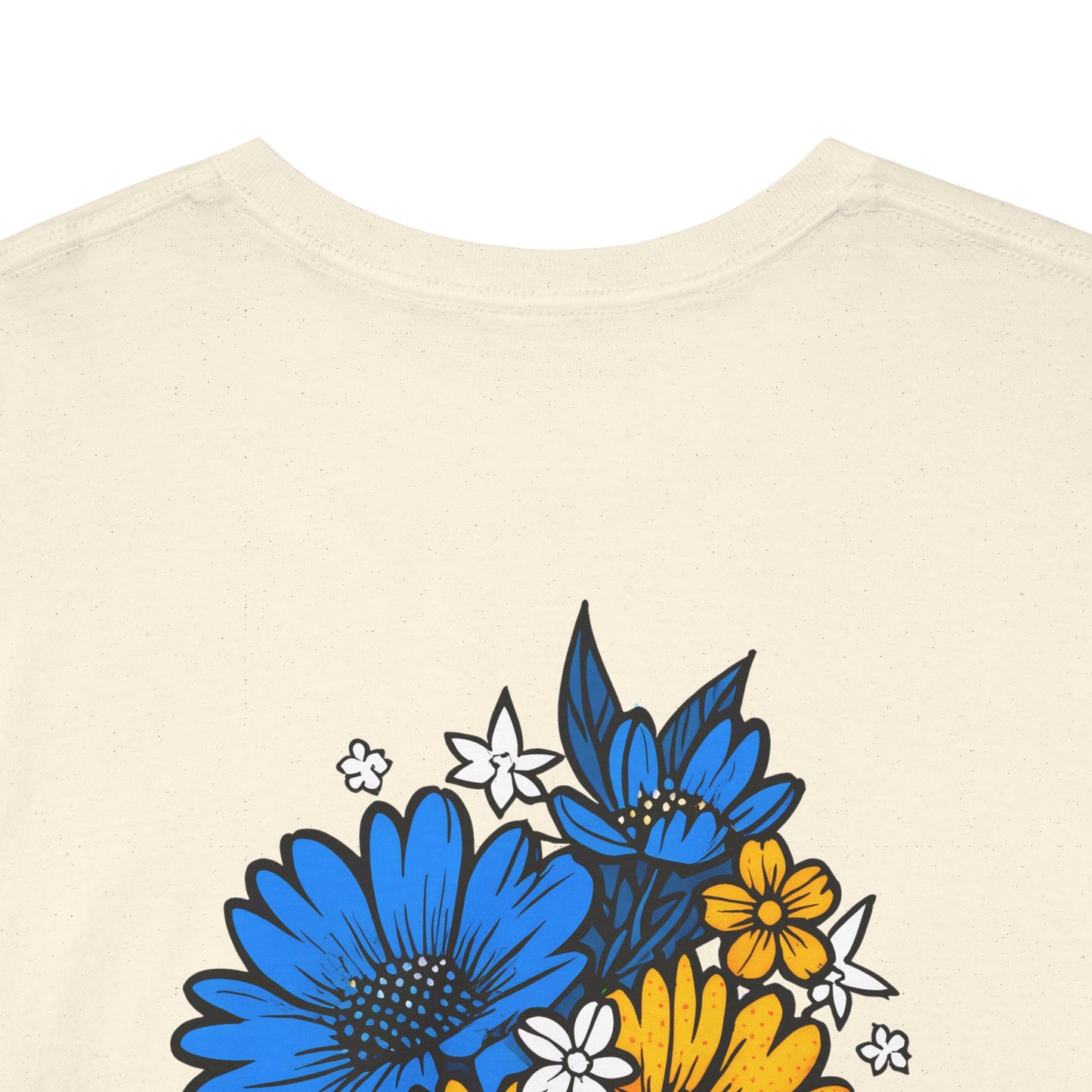T-shirt with flowers - Bosnia and Herzegovina (print on the back)