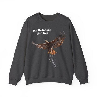 Unisex Sweatshirt mit Volkslied - Gedanken sind frei