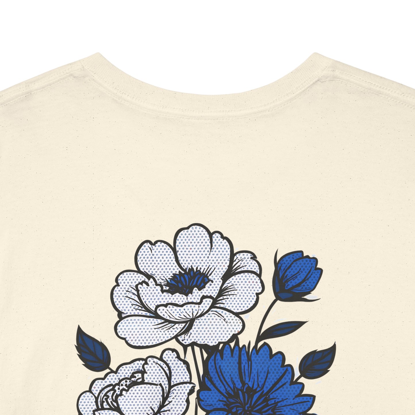 T-shirt with flowers - Russia (print on the back)