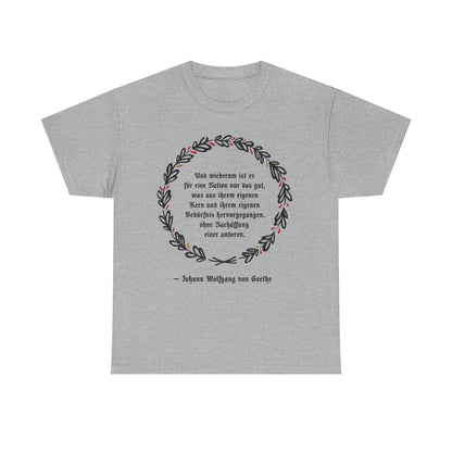Unisex T-Shirt mit Zitat - Goethe - Nachäffung