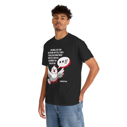 Unisex T-shirt with a peace quote - Sigmund Freud