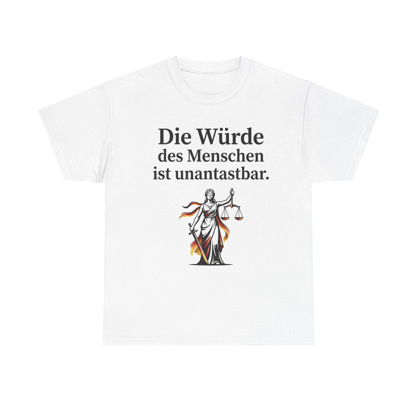 Unisex cotton T-shirt - Dignity inviolable