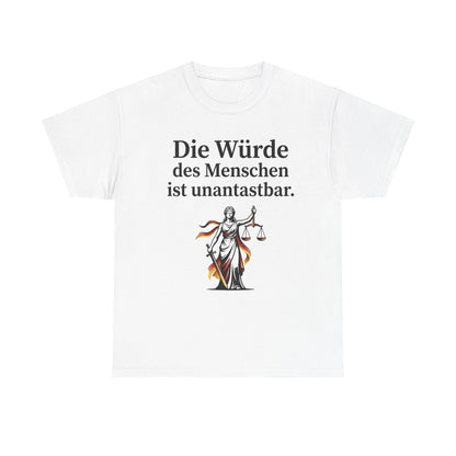 Unisex cotton T-shirt - Dignity inviolable