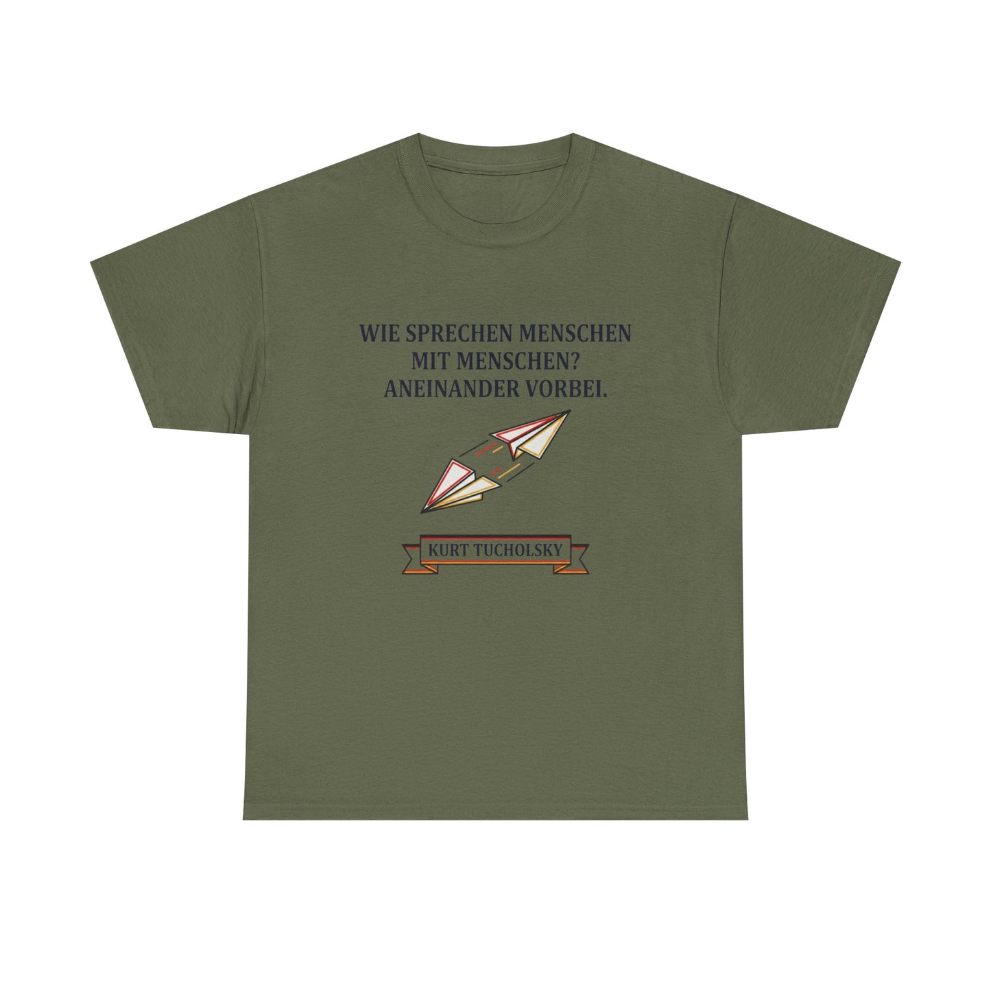Unisex T-Shirt mit Zitat - Kurt Tucholsky - Menschen mit Menschen