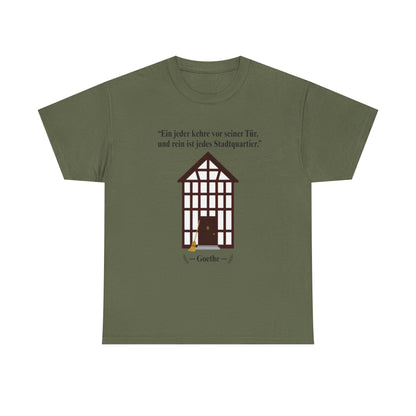 Unisex T-Shirt mit Zitat - Goethe - Stadtquartier