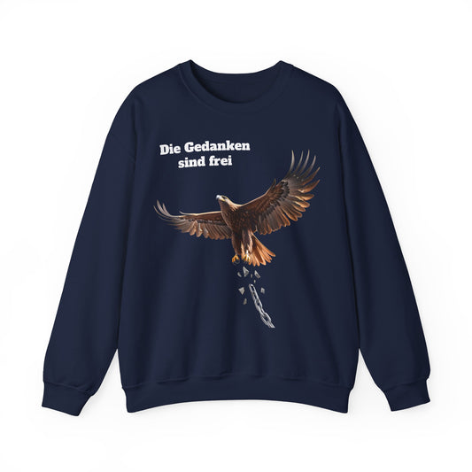Unisex Sweatshirt mit Volkslied - Gedanken sind frei