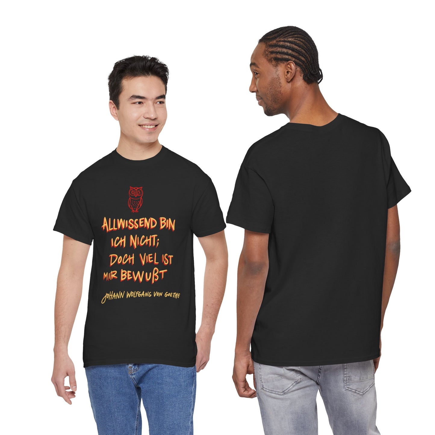 Unisex T-shirt with quote - Goethe - Omniscient