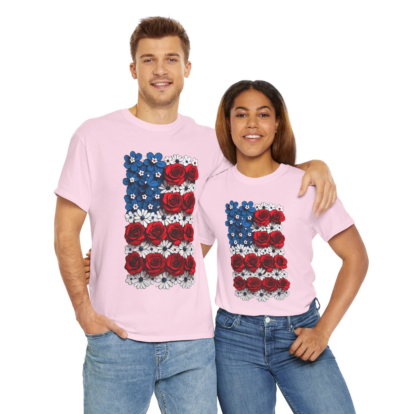 Unisex floral T-shirt - US