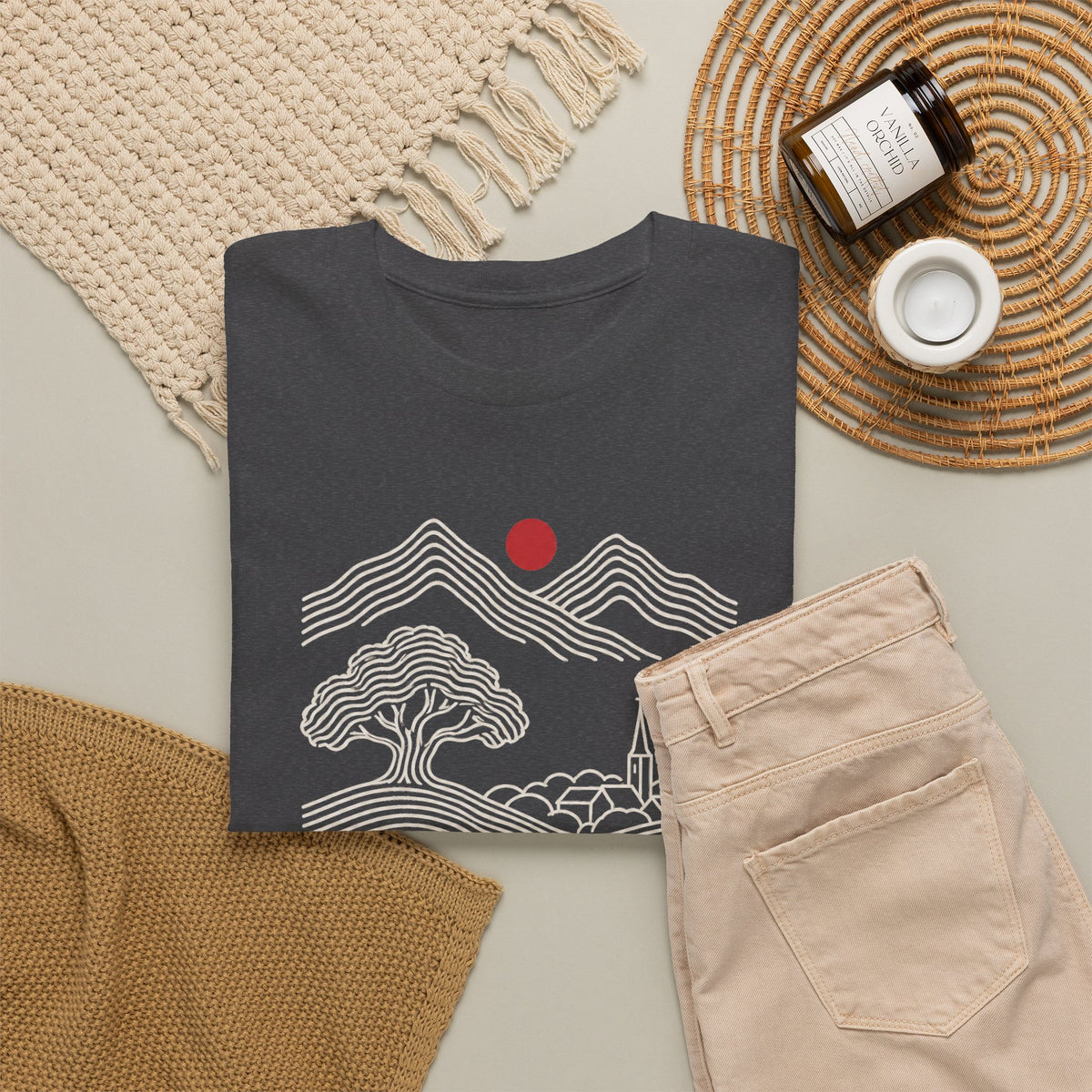Unisex T-Shirt mit Zitat - Fontane - Wer die Heimat liebt