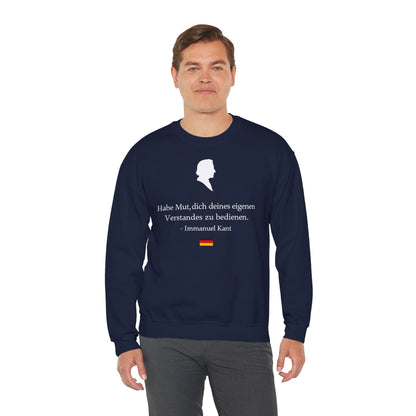 Unisex Sweatshirt mit Zitat - Immanuel Kant - Mut zum Verstand