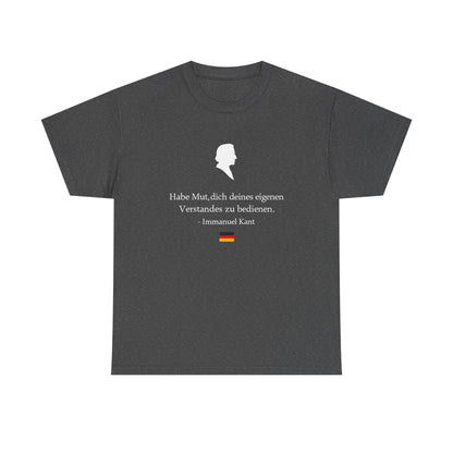 Unisex T-Shirt mit Zitat - Immanuel Kant - Mut zum Verstand