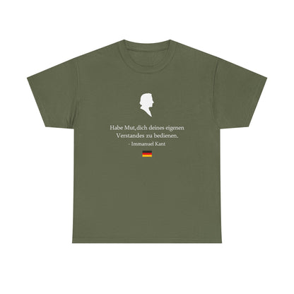 Unisex T-Shirt mit Zitat - Immanuel Kant - Mut zum Verstand