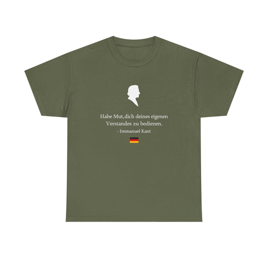Unisex T-Shirt mit Zitat - Immanuel Kant - Mut zum Verstand