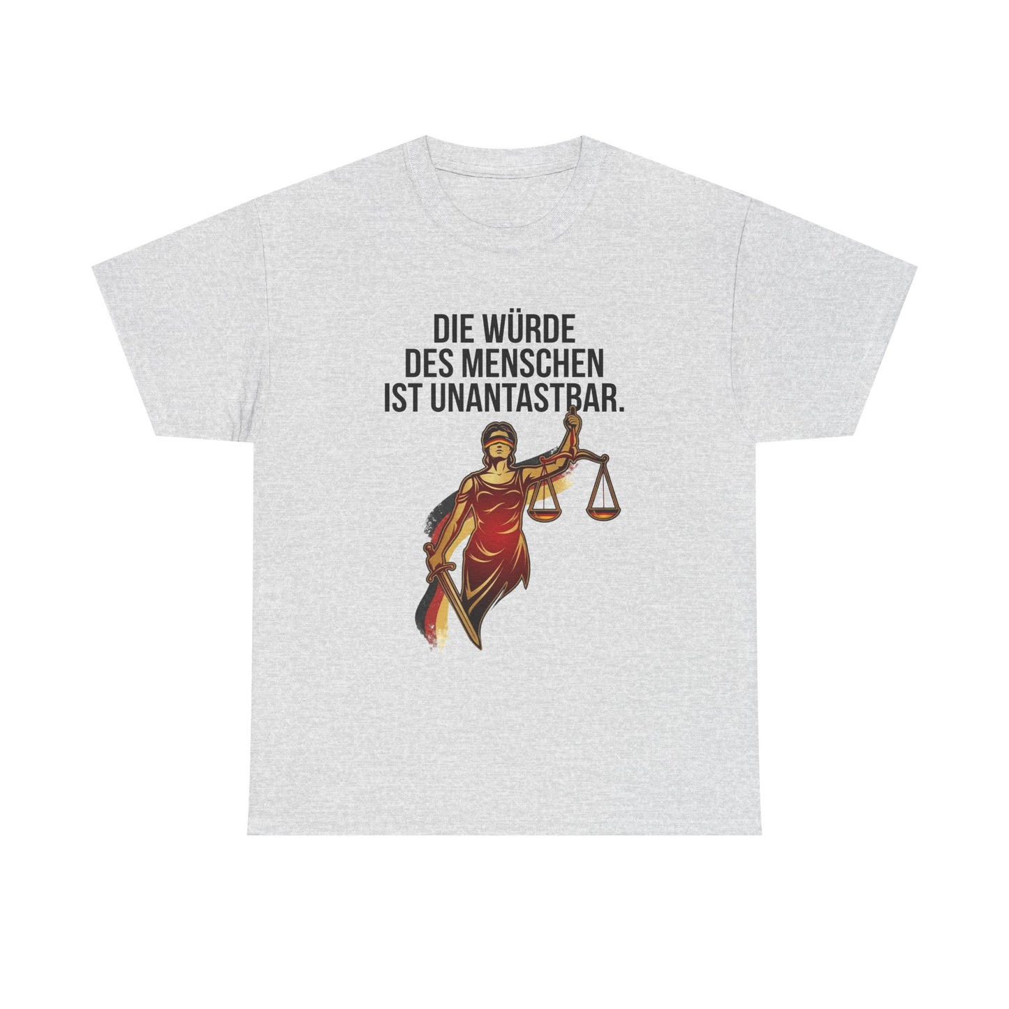Unisex T-Shirt aus Baumwolle - Würde unantastbar