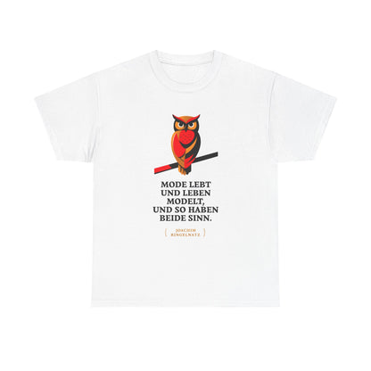 Unisex T-Shirt mit Zitat - Joach Ringelnatz - Leben modelt