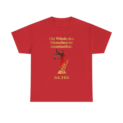 Unisex T-Shirt aus Baumwolle - Artikel 1 GG