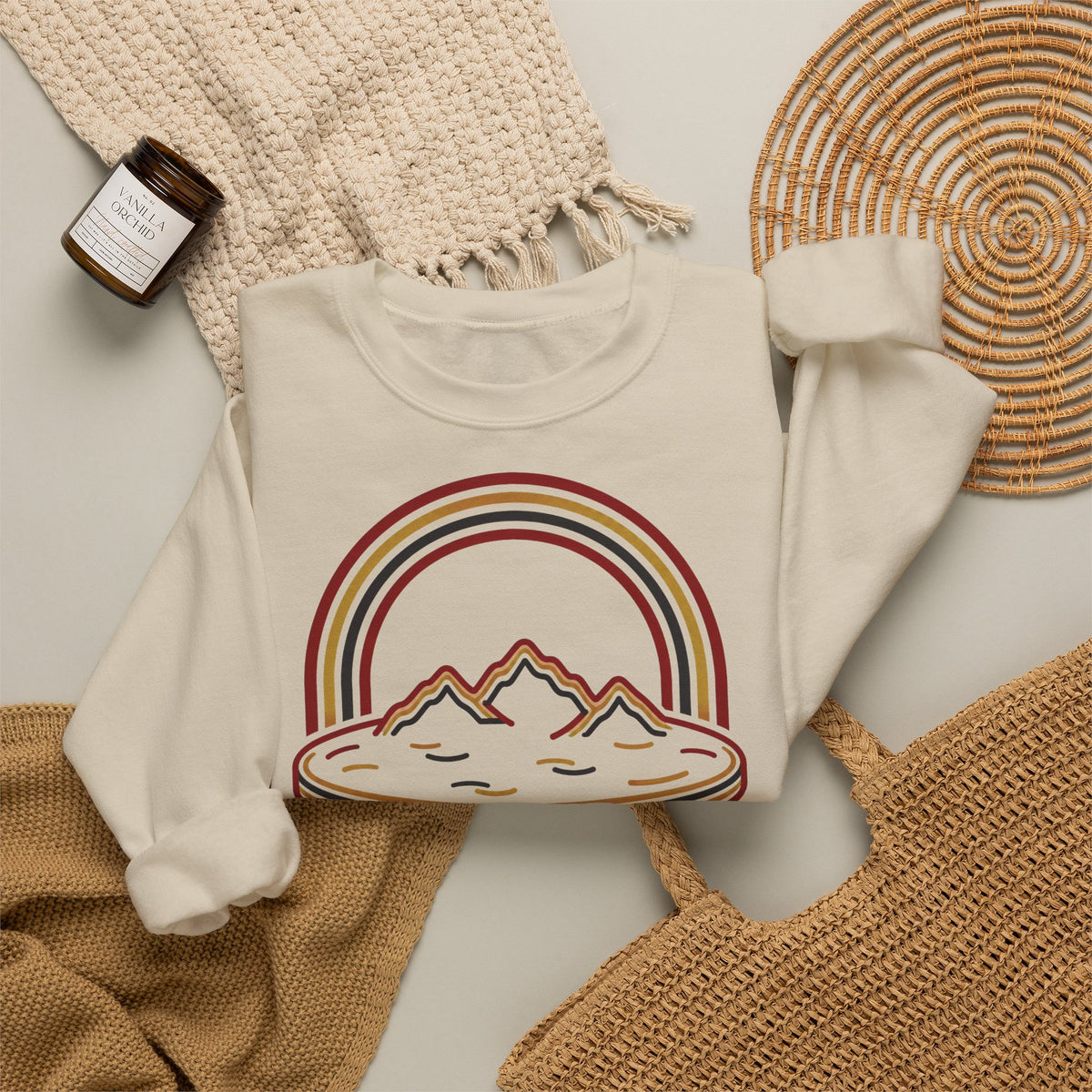Unisex Sweatshirt mit Zitat - Goethe - Schweiz wie ein Pfannkuchen