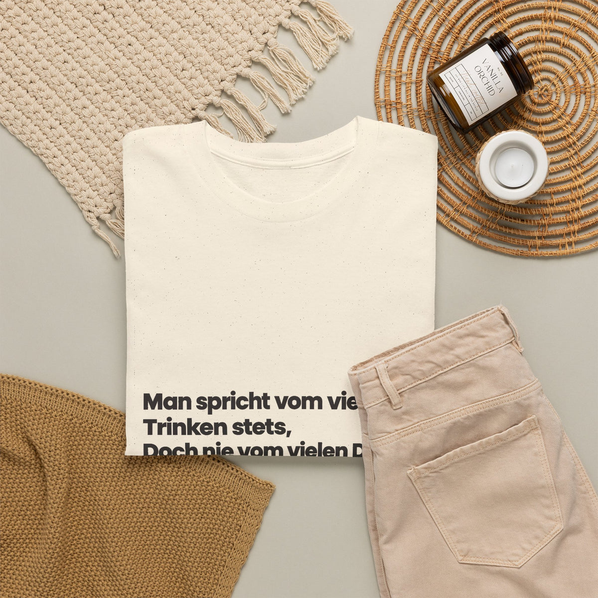 Unisex T-Shirt mit Zitat - Scheffel - Vom vielen Durste