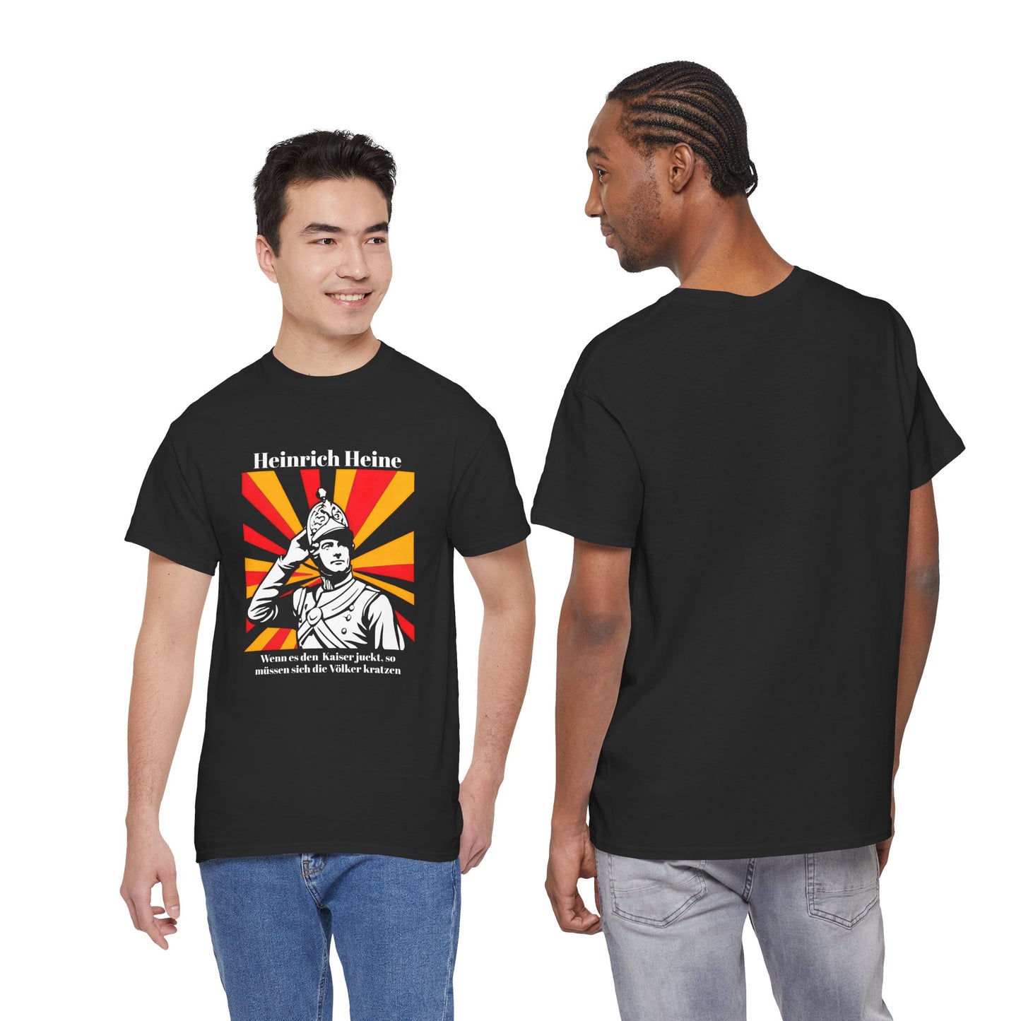 Unisex T-Shirt mit Zitat - Heinrich Heine