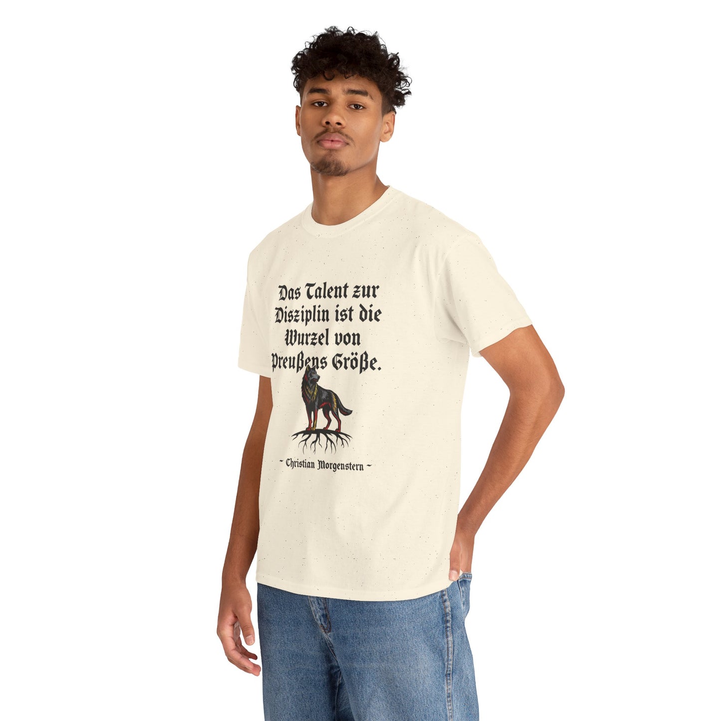 Unisex T-Shirt mit Zitat - Christian Morgenstern - Talent zur Disziplin