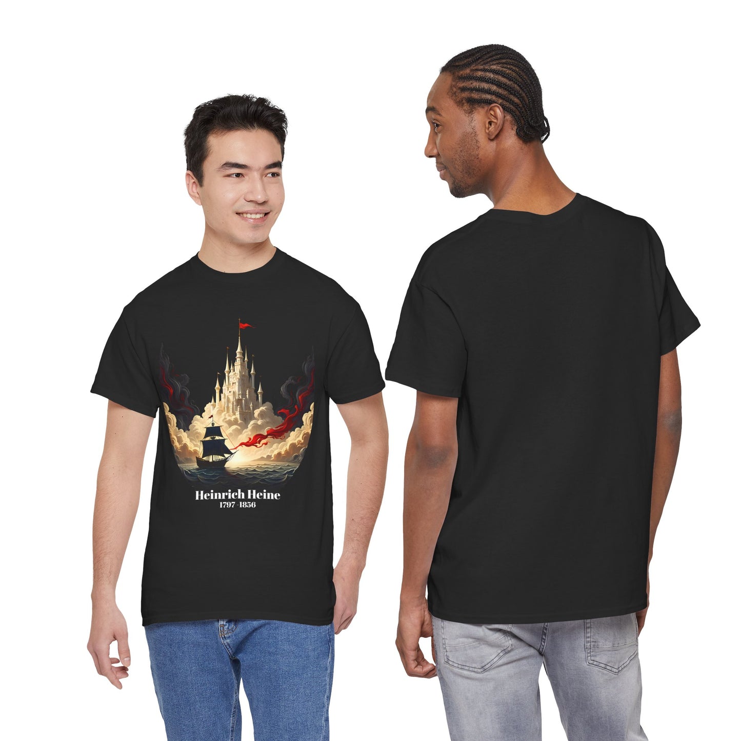 Unisex T-shirt with dream castle - Heinrich Heine