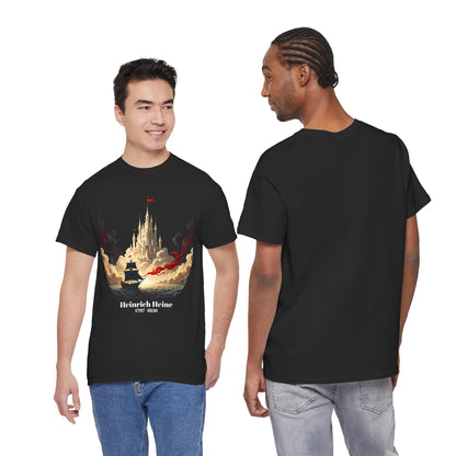 Unisex T-shirt with dream castle - Heinrich Heine