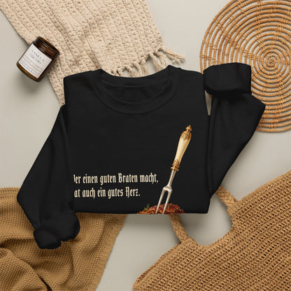 Unisex Sweatshirt mit Zitat - Busch - Ein guter Braten