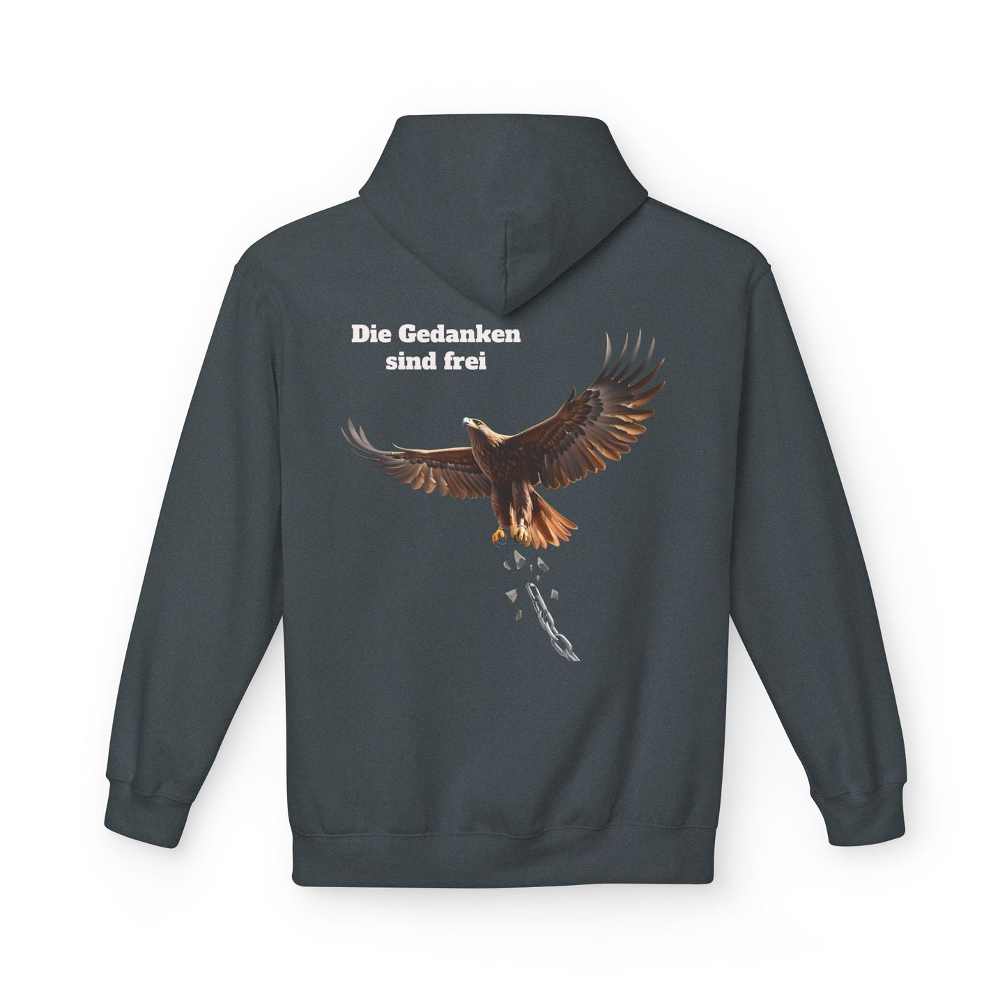 Unisex Fleece Hoodie mit Volkslied - Gedanken sind frei