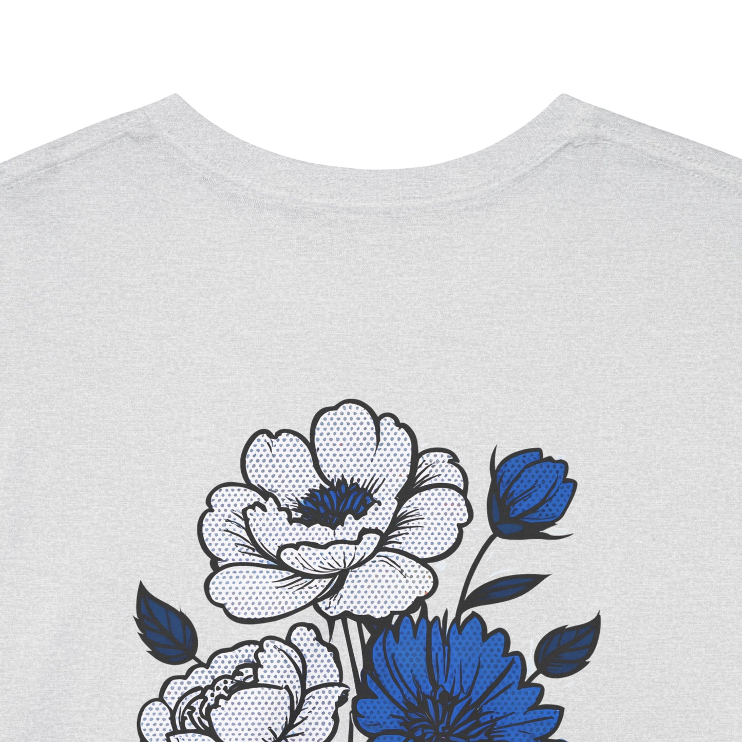 T-shirt with flowers - Russia (print on the back)
