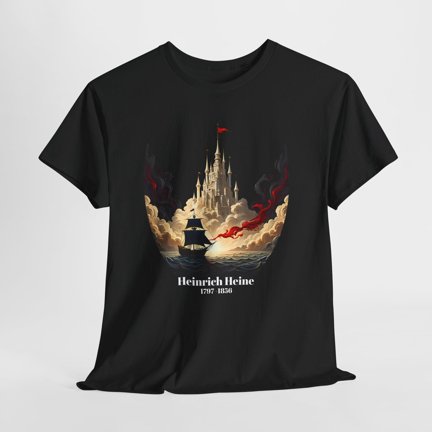 Unisex T-shirt with dream castle - Heinrich Heine