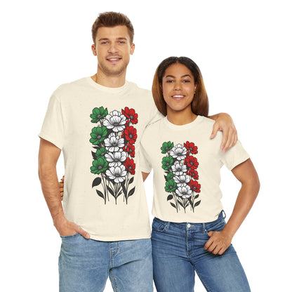 Unisex T-shirt with flowers - Italy
