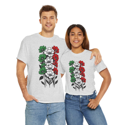 Unisex T-shirt with flowers - Italy