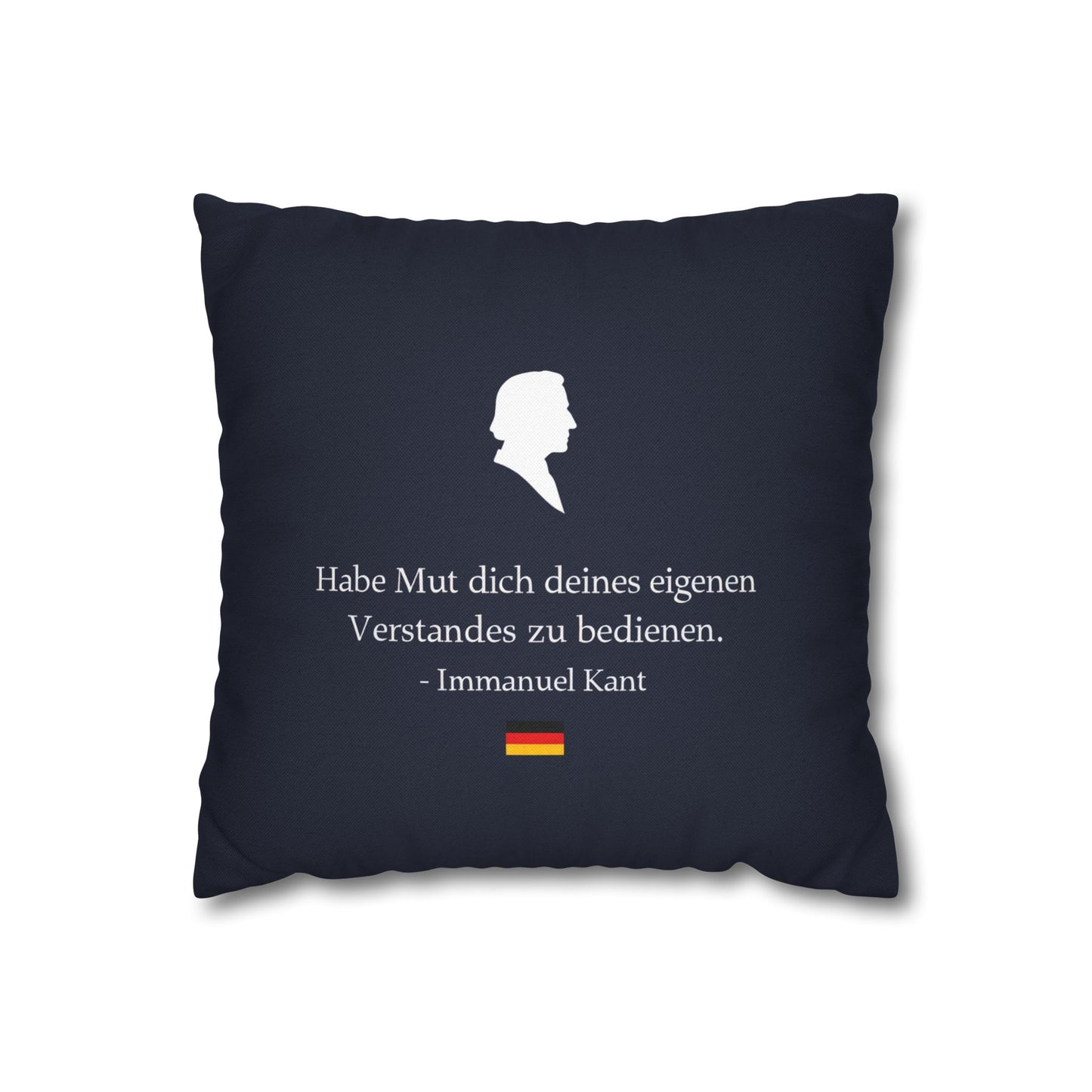 Kissenbezug mit Zitat - Immanuel Kant - Mut zum Verstand