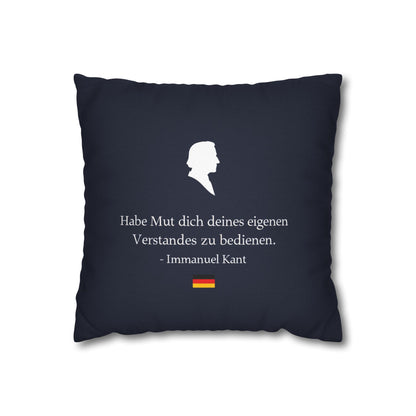 Kissenbezug mit Zitat - Immanuel Kant - Mut zum Verstand