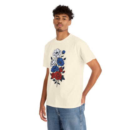 Unisex T-Shirt mit Blumen - Russland