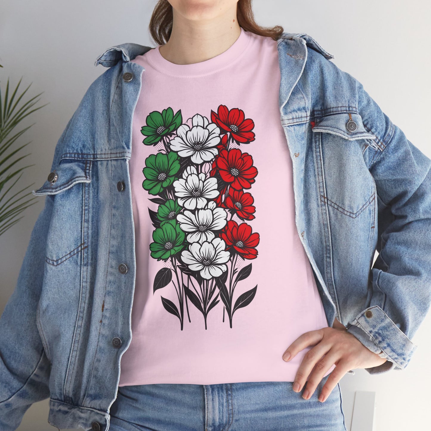 Unisex T-shirt with flowers - Italy