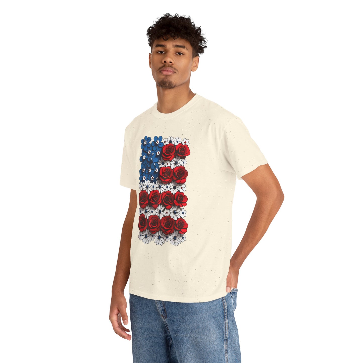 Unisex floral T-shirt - US