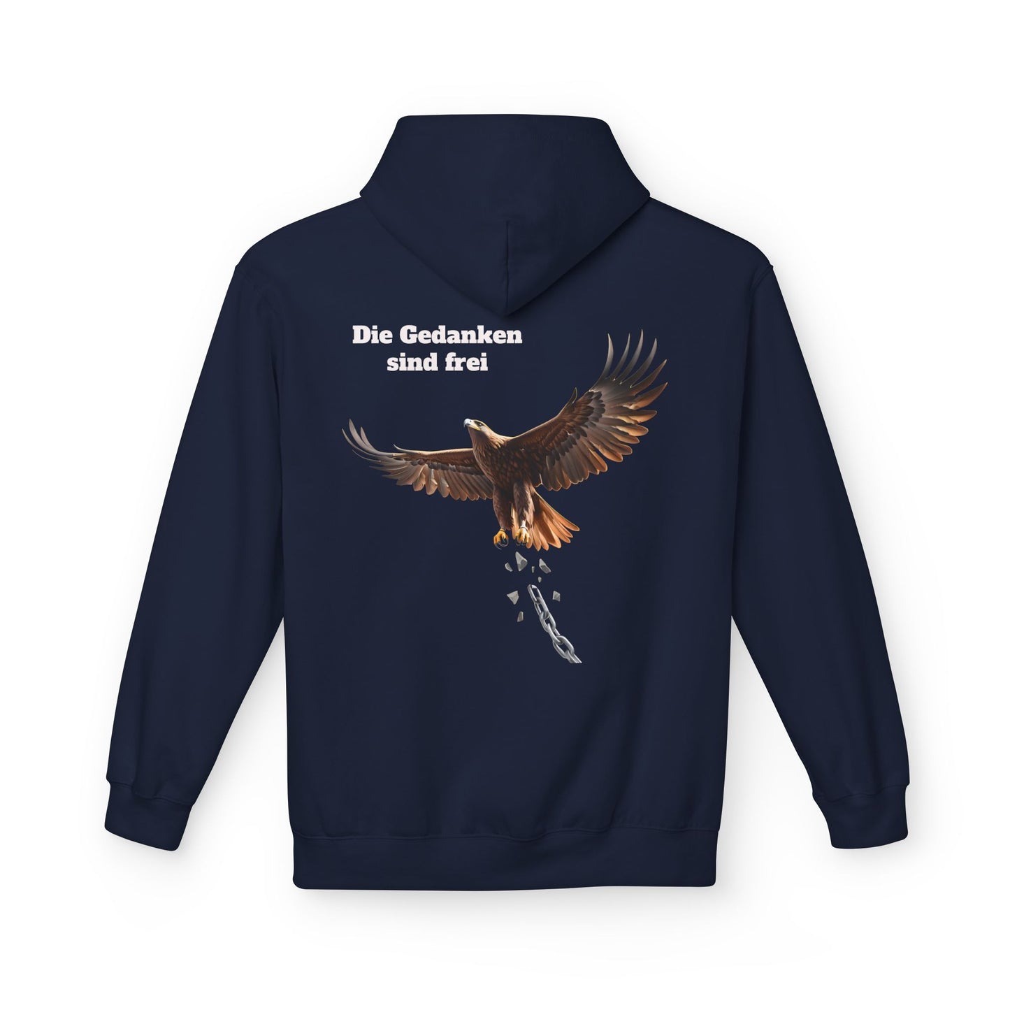 Unisex Fleece Hoodie mit Volkslied - Gedanken sind frei