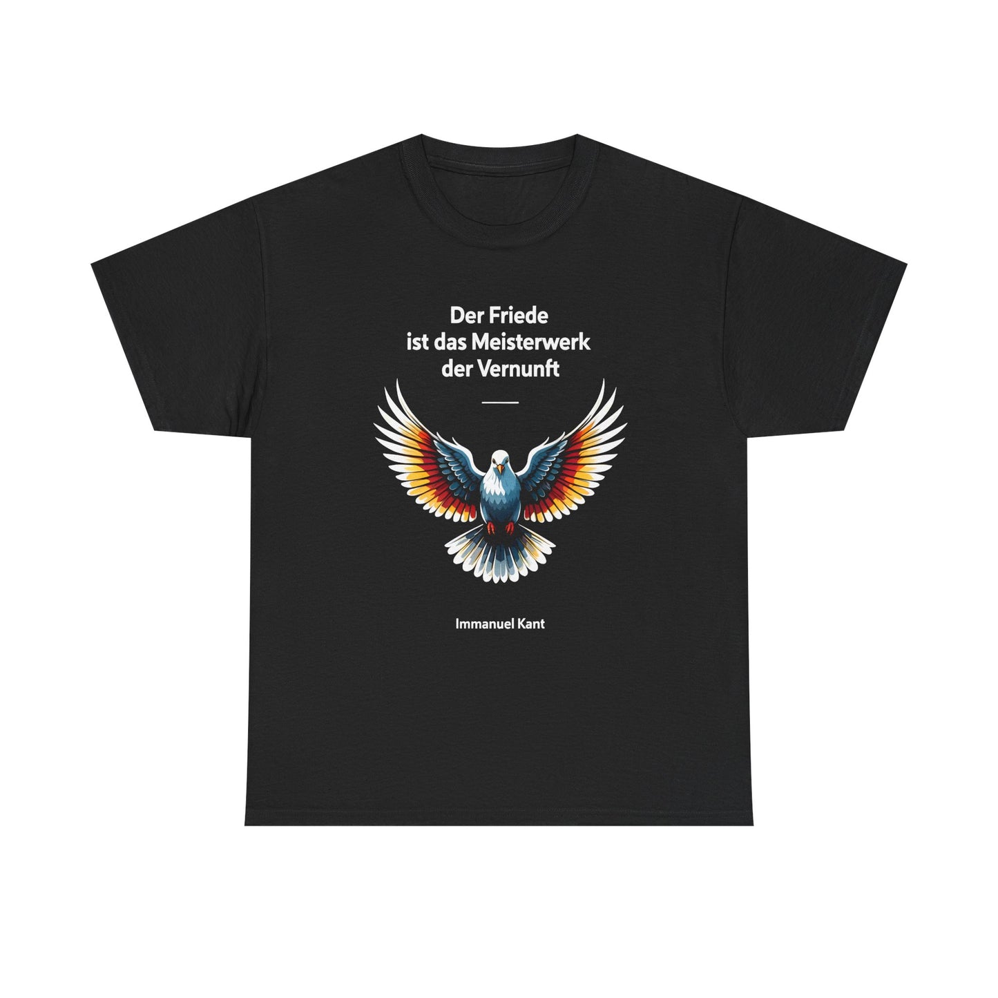 Unisex T-Shirt mit Taube und Zitat - Kant