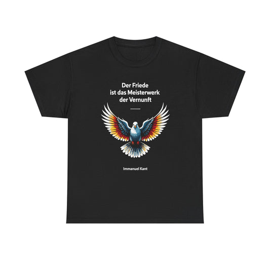 Unisex T-Shirt mit Taube und Zitat - Kant