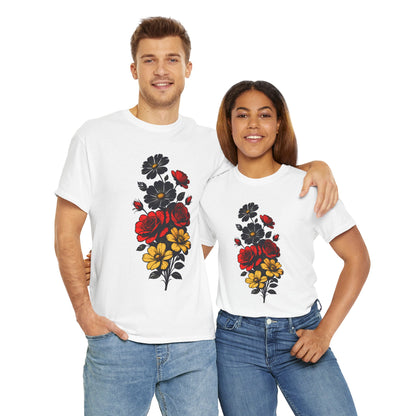 Unisex T-Shirt mit Blumen - Deutschland