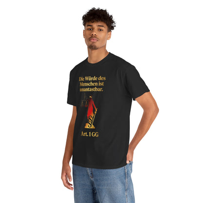 Unisex T-Shirt aus Baumwolle - Artikel 1 GG