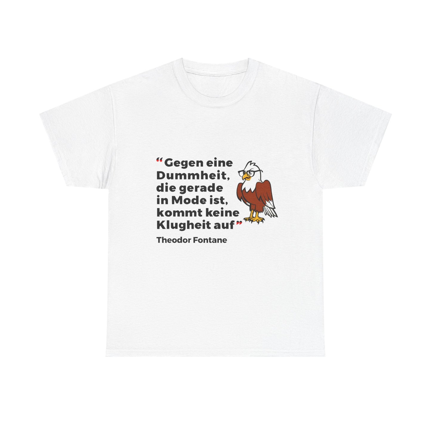 T-shirt with quote - Theodor Fontane - Fashion