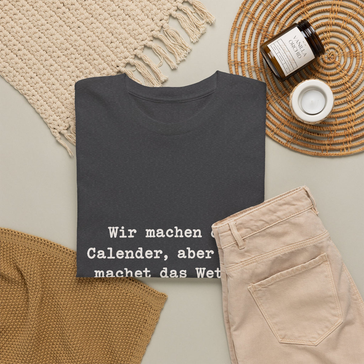Unisex T-Shirt mit Zitat - Zincgref - Gott macht das Wetter